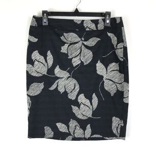 NEW Ann Taylor Factory Floral Pencil Skirt Women's Size 10 Petite Lined Career